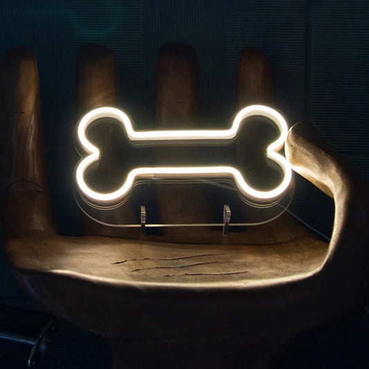 Dog Bone Mini Neon LED Sign - Homely Arts