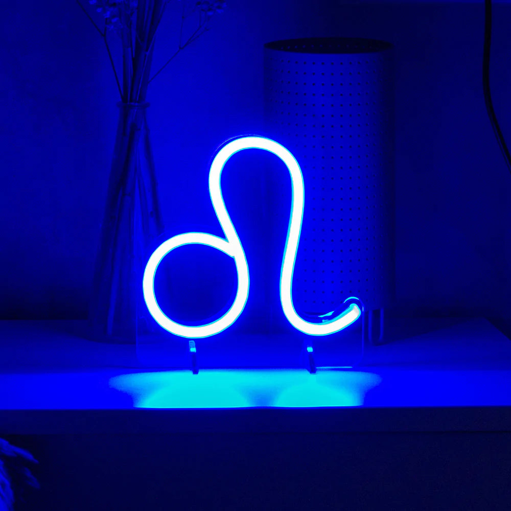 Leo zodiac sign Mini Neon LED Sign - Homely Arts