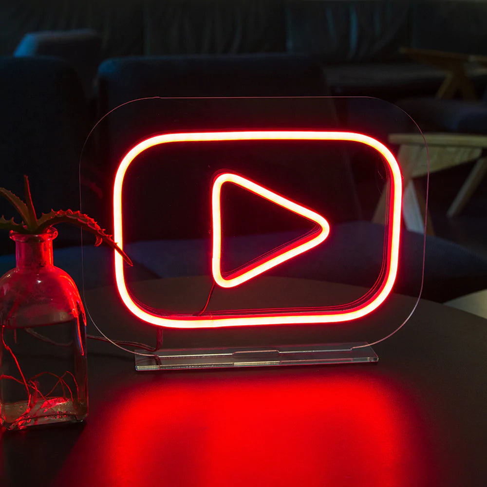 YouTube Mini Neon LED Sign - Homely Arts