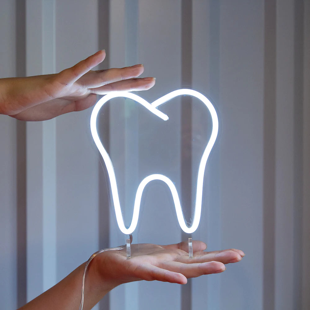 Tooth Mini Neon Led Sign - Homely Arts