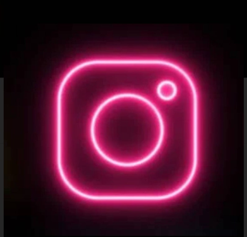 Instagram Icon Logo LED Neon Light Sign/Lamp Custom Made - Homely Arts