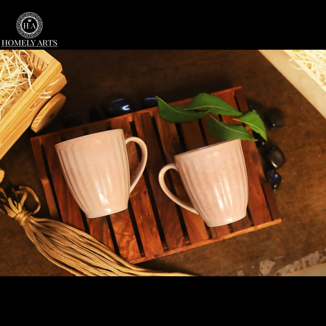 Ceramic Coffee Mug- 2 Mug Set - Homely Arts