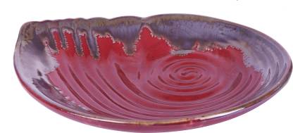 Sea Shell Glazed Ceramic Serving Platter - Homely Arts