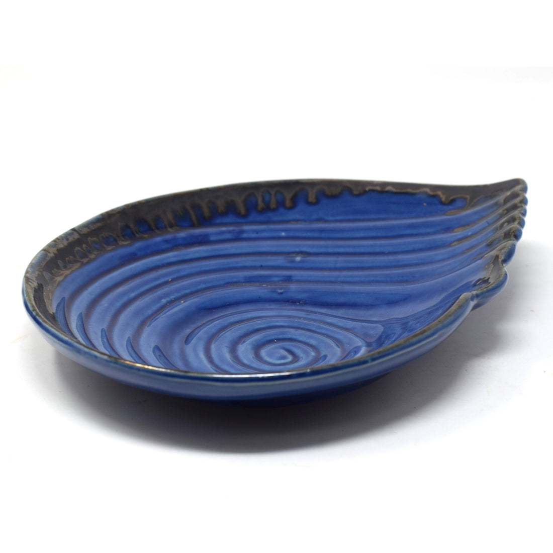 Sea Shell Glazed Ceramic Serving Platter - Homely Arts