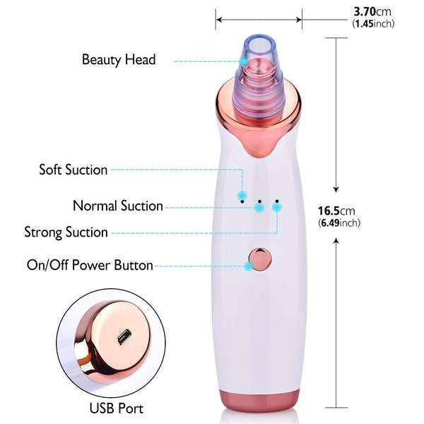 Blackhead Pore Vacuum Cleaner Remover - Homely Arts