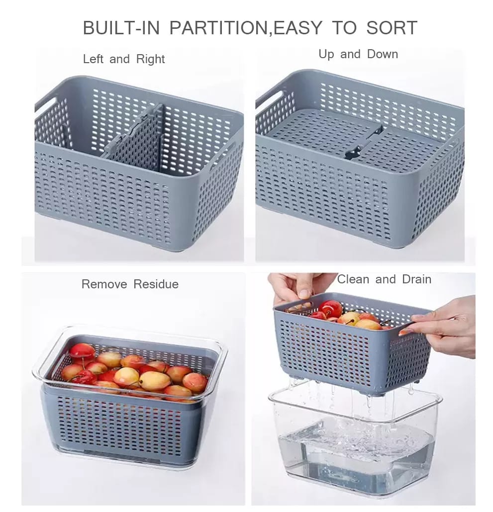 Multipurpose Stylish Double storage Basket- M and L - Homely Arts