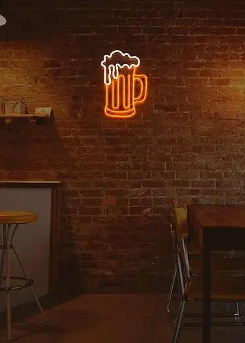 Neon Light - Beer Mug - Homely Arts