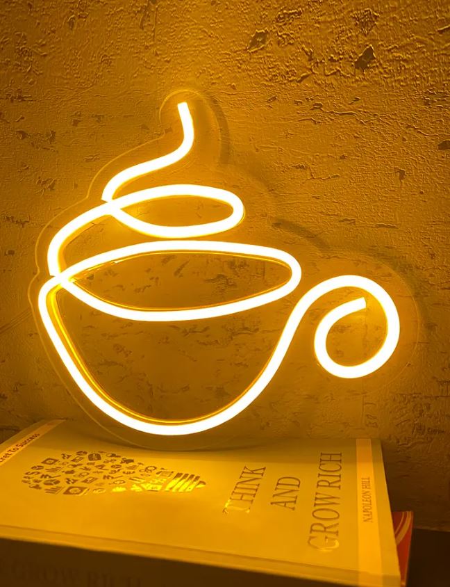 Neon Light Sign- Teacup - Homely Arts