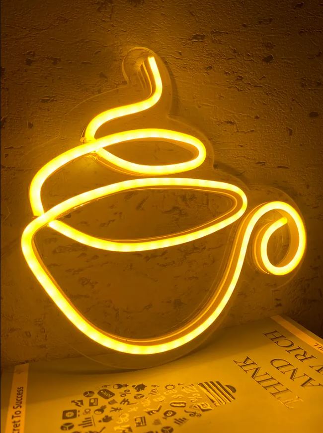 Neon Light Sign- Teacup - Homely Arts