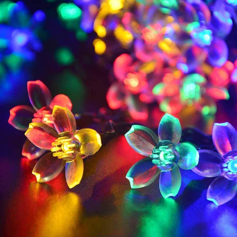 Silicone Blooming Flower Fairy String Lights (Multi Colors Bulbs) - Homely Arts
