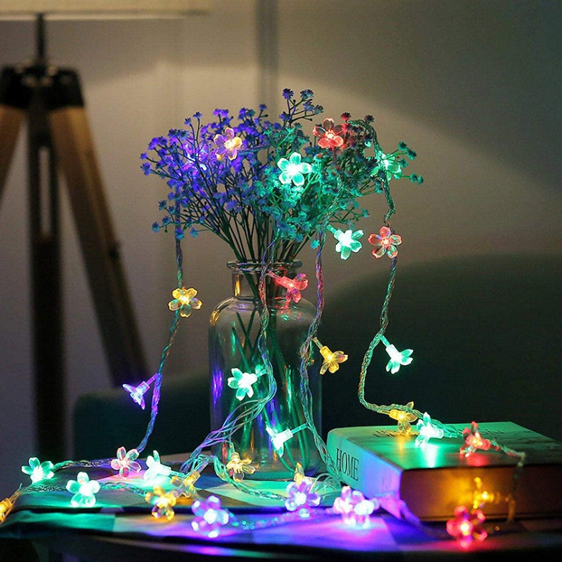 Decorate your Christmas tree with silicone Blooming Flower Fairy String Lights (Multi Colors Bulbs) - Homely Arts