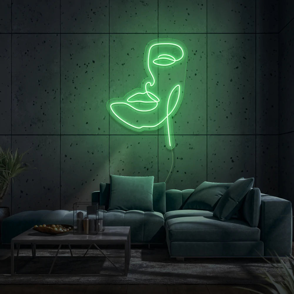 Face LED Neon Sign - Homely Arts