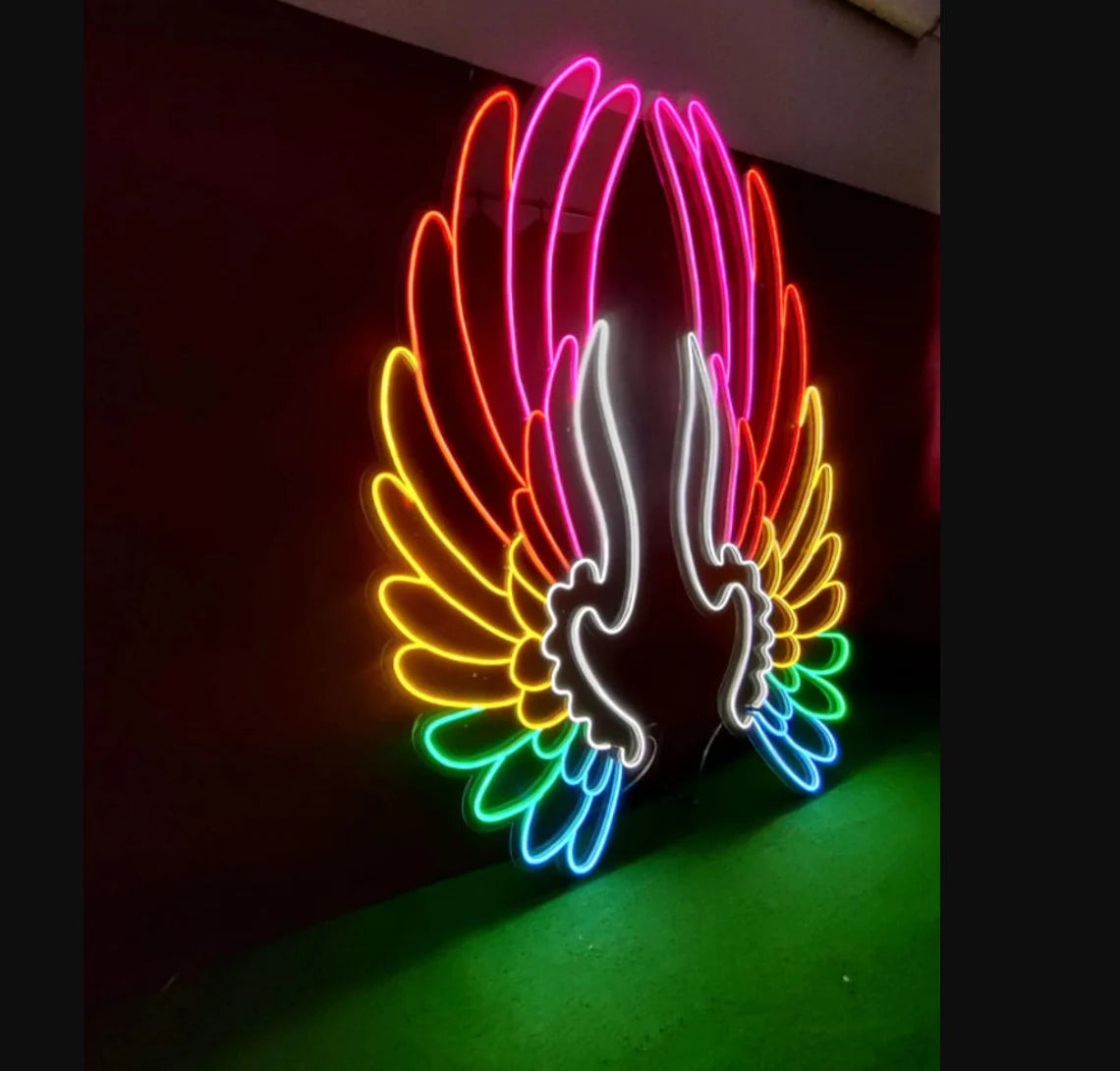 Wings Neon Signs - Homely Arts