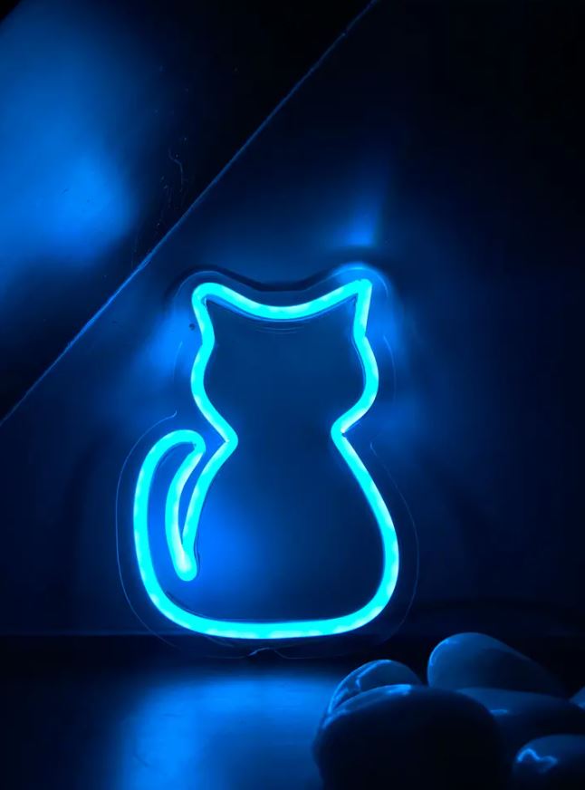 Neon Light Sign- Kitty - Homely Arts