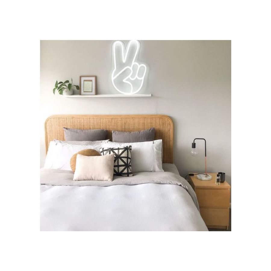 LED Neon Emoji Peace Sign - Homely Arts
