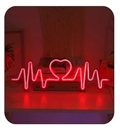 Neon Light Sign- Heartbeat - Homely Arts