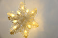 Snow Curtain Decorative Lights with (6+6) Big & Small Snowflakes - Homely Arts