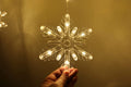 Snow Curtain Decorative Lights with (6+6) Big & Small Snowflakes - Homely Arts