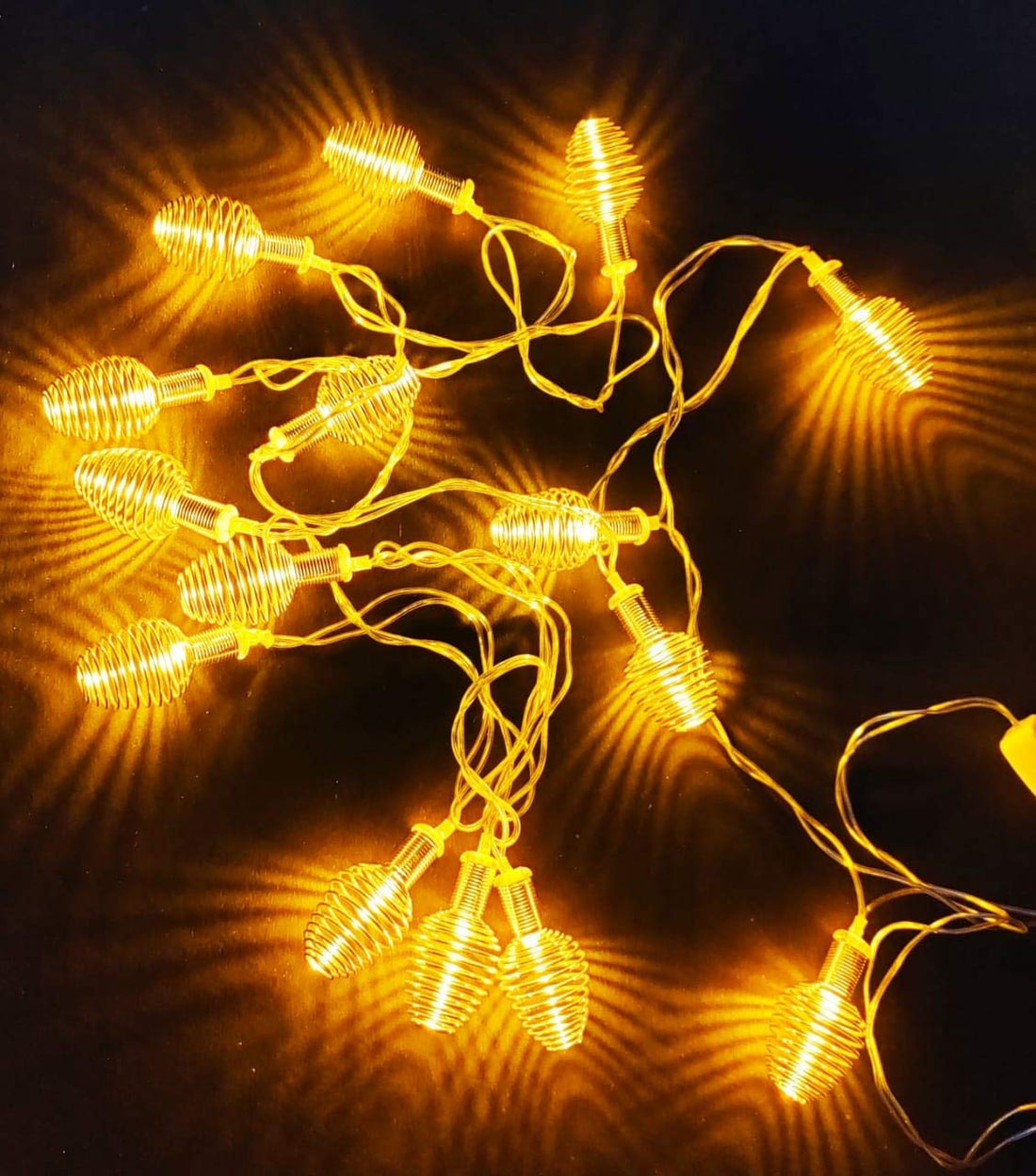 Golden Spring String Lights (Warm White Bulbs) - Homely Arts