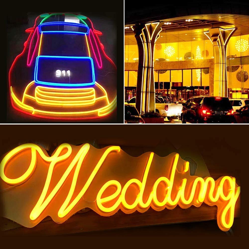 5 Meter Led Mini Neon Lights, Rope Lights, Super Bright for Outdoor Indoor Decoration (Yellow) - Homely Arts
