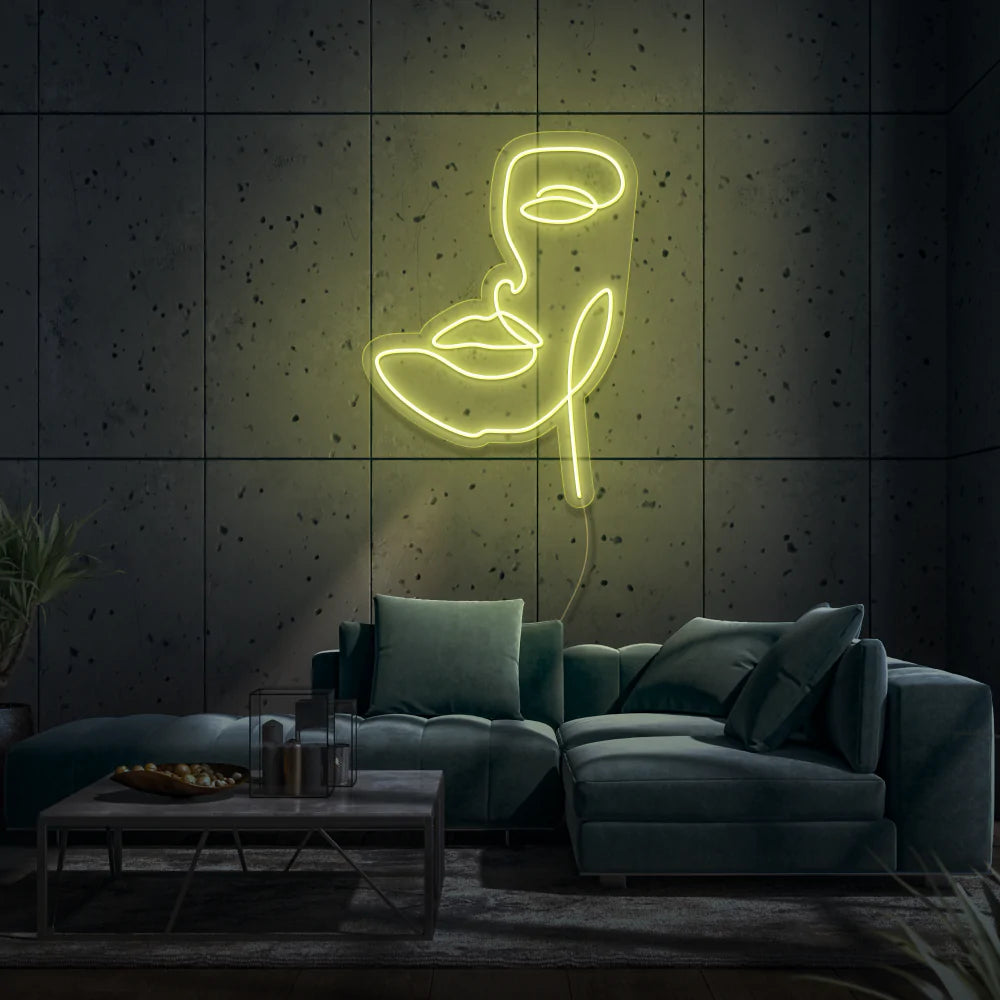 Face LED Neon Sign - Homely Arts