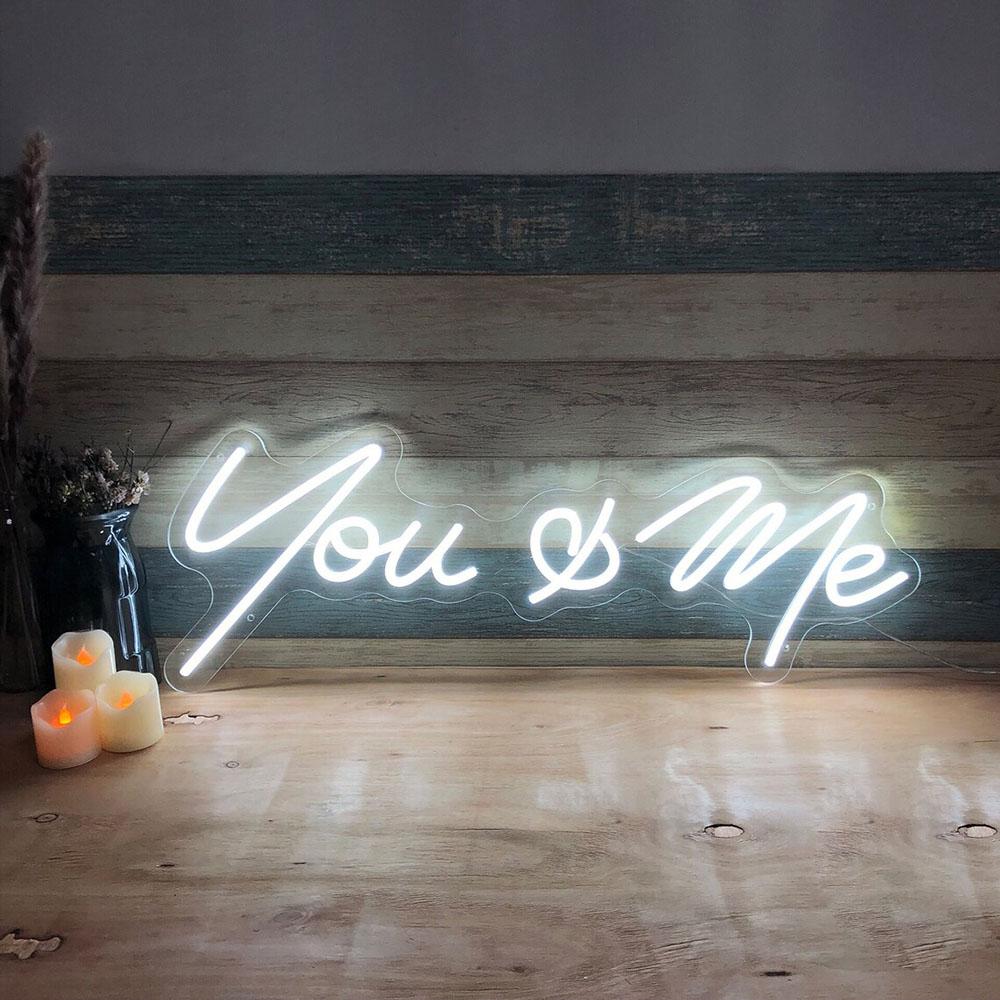 You and Me Neon Sign Bedroom For Wedding LED Neon Sign - Homely Arts