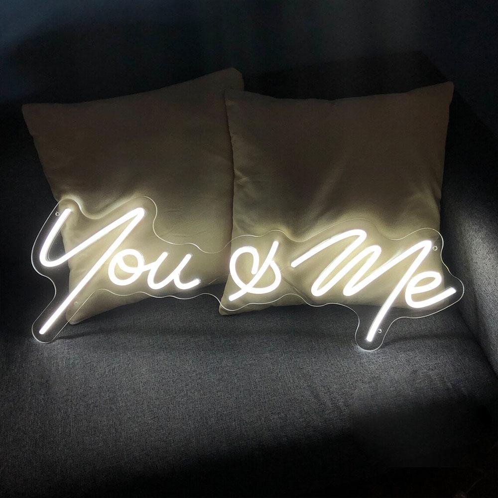 You and Me Neon Sign Bedroom For Wedding LED Neon Sign - Homely Arts